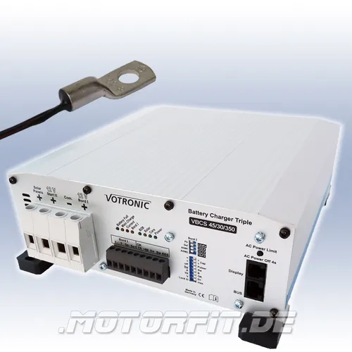 Votronic VBCS 30-20-250 Triple - Solarladeregler - Solarladeregler, 20A Netzladegerät, 250W MPPT-Laderegler und 30A Ladewandler in einem Gerät – das perfekte Herzstück für Wohnmobile mit innovativer Votronic-Qualität!