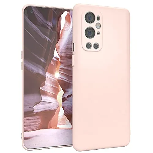 EAZY CASE Handyhülle Silikon mit Kameraschutz kompatibel mit One Plus 9 Pro in Hellrosa, Rosa, Ultra dünn, Slimcover, Silikonhülle, Hülle, Softcase, Backcover