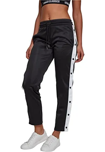 Urban Classics Damen Relaxed Sporthose - Bequeme Track Pants mit Knopfleiste - Damen-Hosen in lässigem Design, ideal für Sport und Freizeit. Die Track Pants bieten höchsten Tragekomfort und sind in 5 angesagten Farben erhältlich.