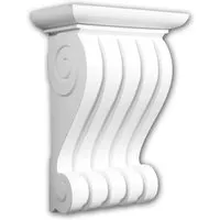 Profhome Decor Wandboard Ionischer Stil 119008 - Stuckleisten aus hochwertigem Polyurethan, leicht und robust. Ideal für kreative Akzente im Innen- und Außenbereich in elegantem Weiß.