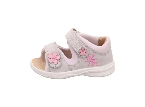 Superfit Polly hellgrau/rosa (2500) 26 – Kinder-Sandalen - Bequeme und stylische Sandalen für Kinder, ideal für den Alltag. Mit 2-Klettverschluss und robustem Obermaterial bieten sie optimalen Halt und Komfort.