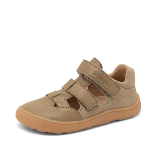 bisgaard Leder-Halbsandalen in Größe 27 - Braun/Beige für Kinder - Wanderschuhe: Robuste bisgaard Leder-Halbsandalen mit rutschhemmender Sohle und verstärkten Kappen, ideal für aktive Kinder.