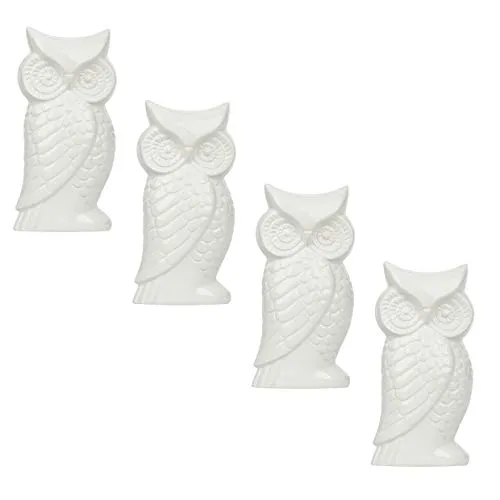 Luftbefeuchter 4-teiliges Set aus Keramik EULE weiß zur Befestigung am Heizkörper Heizung Wasserverdunster Diffuser a1674