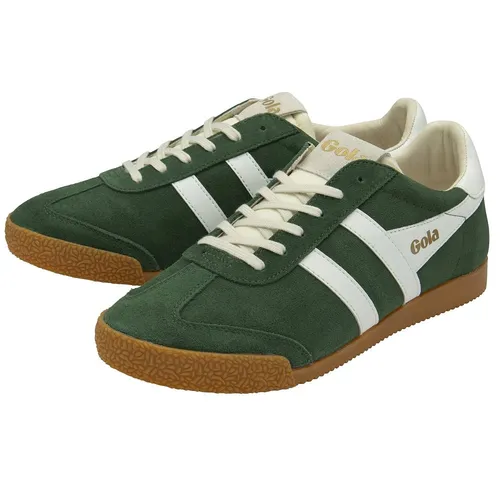 Gola Elan Sneaker Men evergreen/white (NX) 9 - Freizeitschuhe & Sneaker für Herren, hochwertiger Wildleder-Sneaker mit nostalgischem 70er Jahre Design und optimalem Komfort.