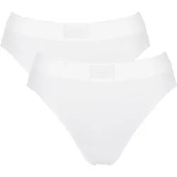 Sloggi 2P Double Comfort Tai Multi Weiß Baumwolle 46 Damen - Funktionsunterwäsche mit hohem Beinausschnitt für optimale Bewegungsfreiheit. Superweiche Baumwolle und LYCRA®-Technologie garantieren perfekten Sitz und Komfort für jeden Tag.