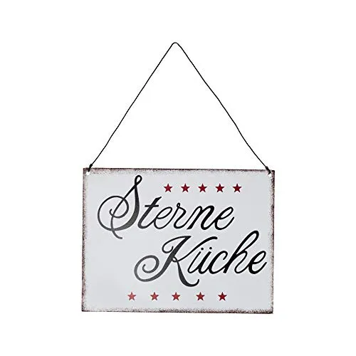 UNUS Metallschild Sterneküche Deko Vintage Look Blechschild für Hauseingang Geschenkidee Geburtstag Weihnachten