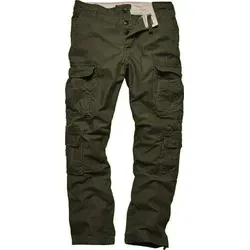 Vintage Industries Pack Cargohose - Oliv - M - Herren-Stoffhosen aus robustem Baumwollköpergewebe mit 4 praktischen Seitentaschen und einem stylischen Knopfverschluss für optimalen Tragekomfort.