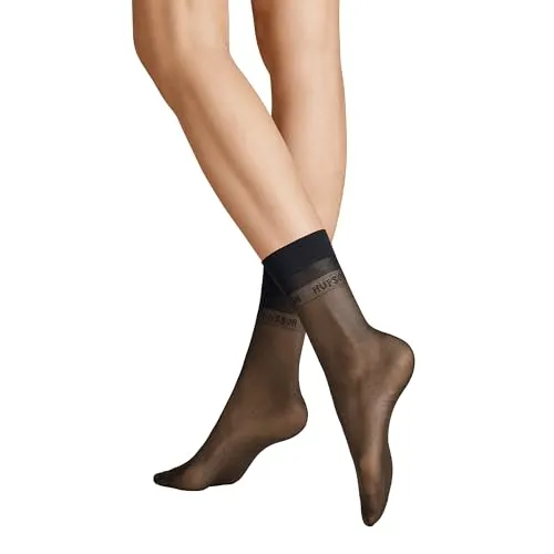 HUDSON Damen Söckchen Glamour 20 druckfreier Bund 20 DEN Black 0005 35/38