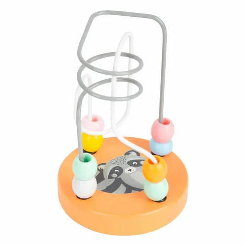 Legler Small Foot Motorikschleife Waschbär Pastell, Spielzeug, ab 1 Jahr, 11764