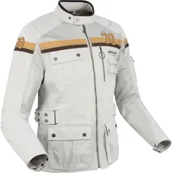 Segura Mojo Textiljacke - Hellgrau/Braun - XXL - Motorradjacke mit Repreve®-Material aus 100% recycelten Fasern, wasserdichte Geldbörsentasche und verstellbare Protektoren für optimalen Schutz und Komfort.