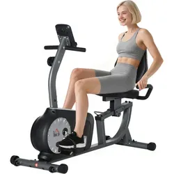 Halbliegendes Horizontales Heimtrainer mit LCD-Bildschirm und 8 Widerstandsstufen