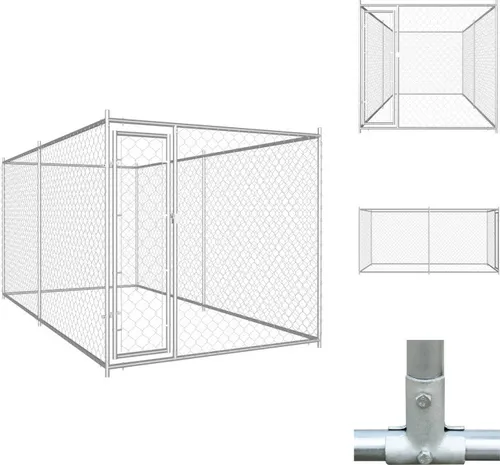 Vidaxl Outdoor-Hundezwinger 382x192x185 cm