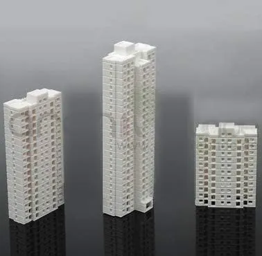 Archifreunde 3 x Modellbau Bausatz Gebäude Hochhaus 1:800 Typ A+B+C