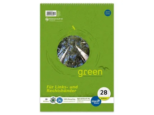 Staufen Notizblock Staufen Notizblock 'green' mit Kopfspirale DIN A4