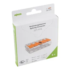 Wago Verbindungsklemme 4mm˛,transparent 221-415/995-008