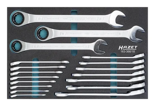 Hazet Werkzeugmodul 163-366/18 Ratschenschlüssel - Werkzeug-Sets mit hochwertigem Ratschenschlüssel, ideal für präzise Arbeiten und langlebige Nutzung.