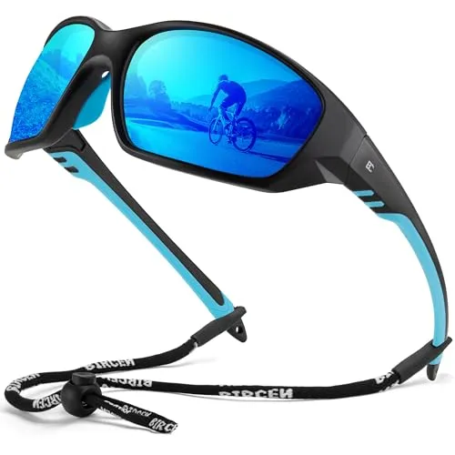 Bircenpro Sonnenbrille Für Herren Polarisiert: Damen UV-Schutzbrille für Angeln, Fahren, Radfahren, Laufen