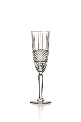 CRISTALICA Sektkelch Champagnerglas Brillante Retro Nostalgie 190 ml