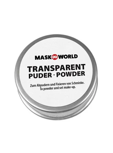 Maskworld Theaterschminke Make-up Puder Transparent 20g - Fasching Halloween