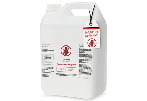 LTK-008 Biodelta Insektenspray Milbenspray N, 5 l, 500 ml - Insektizide, natürlicher Anti-Milbenspray zur effektiven Vertreibung von Milben, Parasiten & Bettwanzen mit sicherer Anwendung.