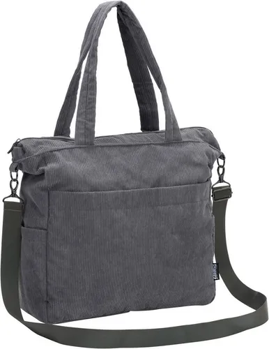 Fillikid Wickeltasche Cord, inklusive Thermotasche in grau von Fillikid