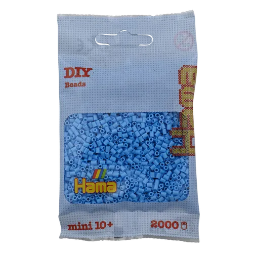 Mini Bügelperlen - Pastell-Blau Hama 501-46 Ø 2,5 mm Perlen Steckperlen 2000