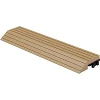 ML-Design WPC Abschlussleiste Gerade  Teak für WPC-Fliesen
