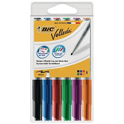 Velleda Whiteboard-Marker von BIC, 1 Blister sortiert