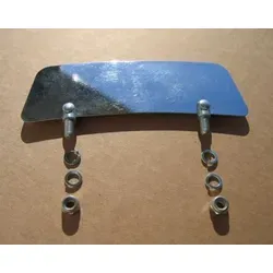 Schutzblechreiter Edelstahl poliert eckiger