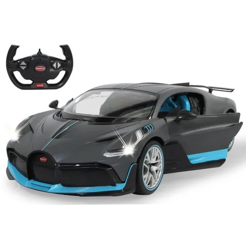 Bugatti Divo 1:14 Grau - Ferngesteuertes Modell mit LED-Lichtern - RC-Modelle: Offiziell lizenziertes Bugatti Divo Modell im Maßstab 1:14, mit detailgetreuem Innenraum und LED-Fahrlicht für ein realistisches Fahrerlebnis.