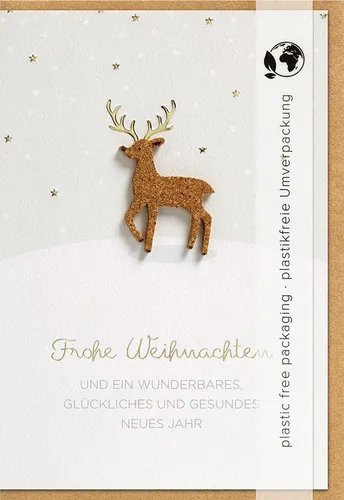 Weihnachten - Moments Collection - Unverpackte Glückwunschkarte mit Umschlag, Re