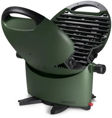 NomadiQ BBQ 3.0 Gasgrill mit Piezozündung, 3,2kW, grün von NomadiQ