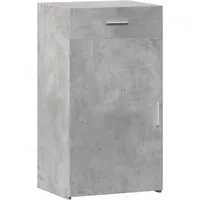 vidaXL Sideboard Betongrau 50x42,5x93 cm - Kommode aus langlebigem Holzwerkstoff mit glatter Oberfläche, bietet viel Stauraum und sorgt für Ordnung in Ihrem Wohnzimmer.