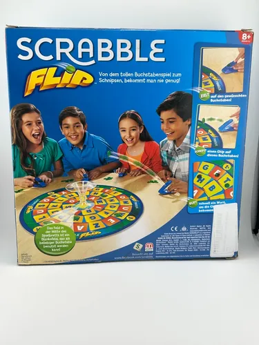 Mattel Scrabble Flip Brettspiel CJN60 Buchstabenspiel Wörter Neu
