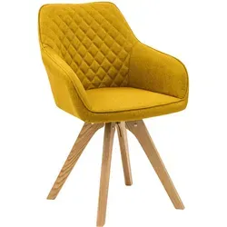 Armlehnstuhl 2er-Set, gelb in gelb von SalesFever