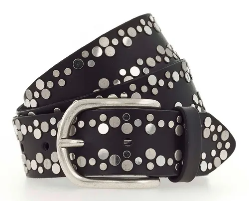 Vanzetti Ledergürtel mit Dornschließe in Schwarz von Vanzetti