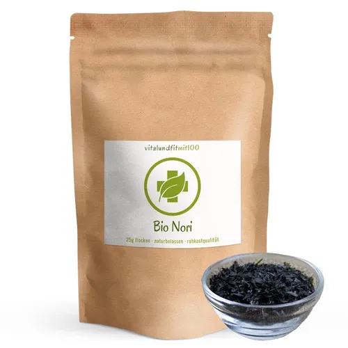 Bio Nori Flocken | 25 g | Algenflakes | Meeresgewürz | Rotalge, Meeresalgen