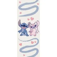 Komar Vlies Fototapete - Stitch Together Forever 100 x 250 cm - Wandaufkleber für Kinderzimmer, mit traumhaftem Disney-Design von Stitch und Angel, umweltfreundlich und made in Germany.
