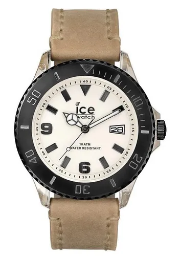 Ice-Watch VT.BK.B.L.13 Vintage Black Big Armbanduhr - Herrenuhren mit retro Stil, 10 ATM wasserdicht, leuchtende Zeiger und schwarzes Rindslederarmband für ein modernes Auftreten.