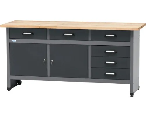 Küpper Werkbank made in Germany mit 6 Schubladen und 2 Türen