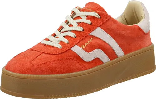 Gant Plateau Sneaker Damen CUZIMA Orange 38 EU - Elegante Gant Damen Plateau Sneaker in Orange aus hochwertigem Rauleder. Optimaler Tragekomfort dank gepolstertem Einstieg und rutschhemmender Sohle. Ideal für lässige Outfits und einen frischen Look.