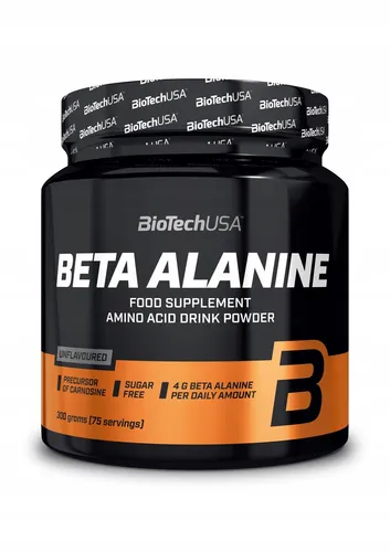 Biotech USA Beta Alanine 300g – Aminosäuren Pulver für Fitness - Hochwertiges Aminosäuren Pulver für Bodybuilding und Fitness. Ideal zur Unterstützung beim Training. Geschmack: unflavored, aus Ungarn, mit geprüfter Qualität.