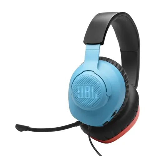 JBL Quantum 100N Gaming-Headset - Gaming-Headset mit abnehmbarem Mikrofon, QuantumSOUND Signature für kristallklaren Klang und ganztägigen Komfort dank Memory Foam – ideal für PC, Xbox und PS5.