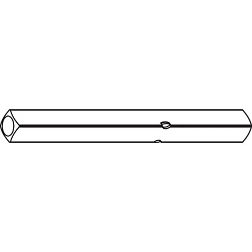 Drückerstift PR 114 FS - Vierkant 9mm, 135 mm, Stahl verzinkt | Vierkantstift dormakaba