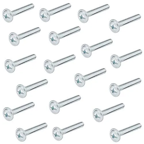 Gedotec Gewindeschrauben M4 Griffschrauben für Schubladengriffe & Knöpfe - H10644 | Gewinde M4 x 30 mm | Möbelgriff-Schrauben für Küche & Schranktüren | Stahl verzinkt | 25 Stück - Möbelschrauben