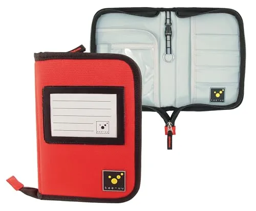 Produktbild tee-uu DRIVE Organizer DIN A6 (rot und schwarz) (rot)