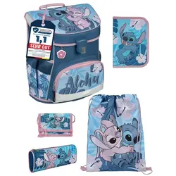 Scooli Ranzen-Set 5-teilig DISNEY STITCH Schulranzen-Set
