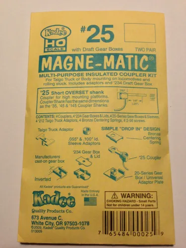 neu Spur H0 Kadee Nr.25 Kupplungssätze (2 Paare)
