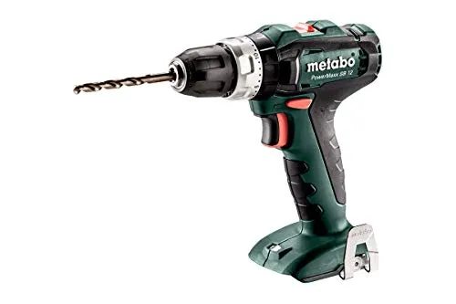Metabo PowerMaxx SB 12 Akku-Schlagbohrmaschine - Akkuschrauber mit bürstenlosem Motor, 40 Nm Drehmoment und ideal für vielseitige Anwendungen in Holz und Mauerwerk. Kompatibel mit dem CAS System für flexible Akkunutzung.