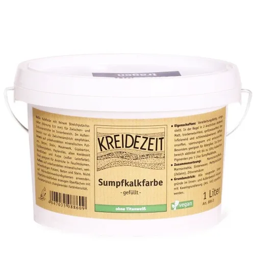 Kreidezeit Naturfarben Sumpfkalkfarbe - gefüllt